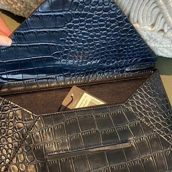 BCBG Deep Navy “Harlow” Envelope Clutch.  Tags attached. - Picture 8 of 9